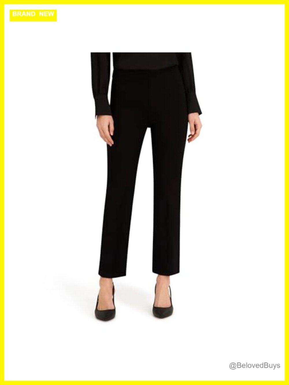 Anne Klein Hollywood Slim Leg Pull-On Ankle Pants Wrinkle-Resistant